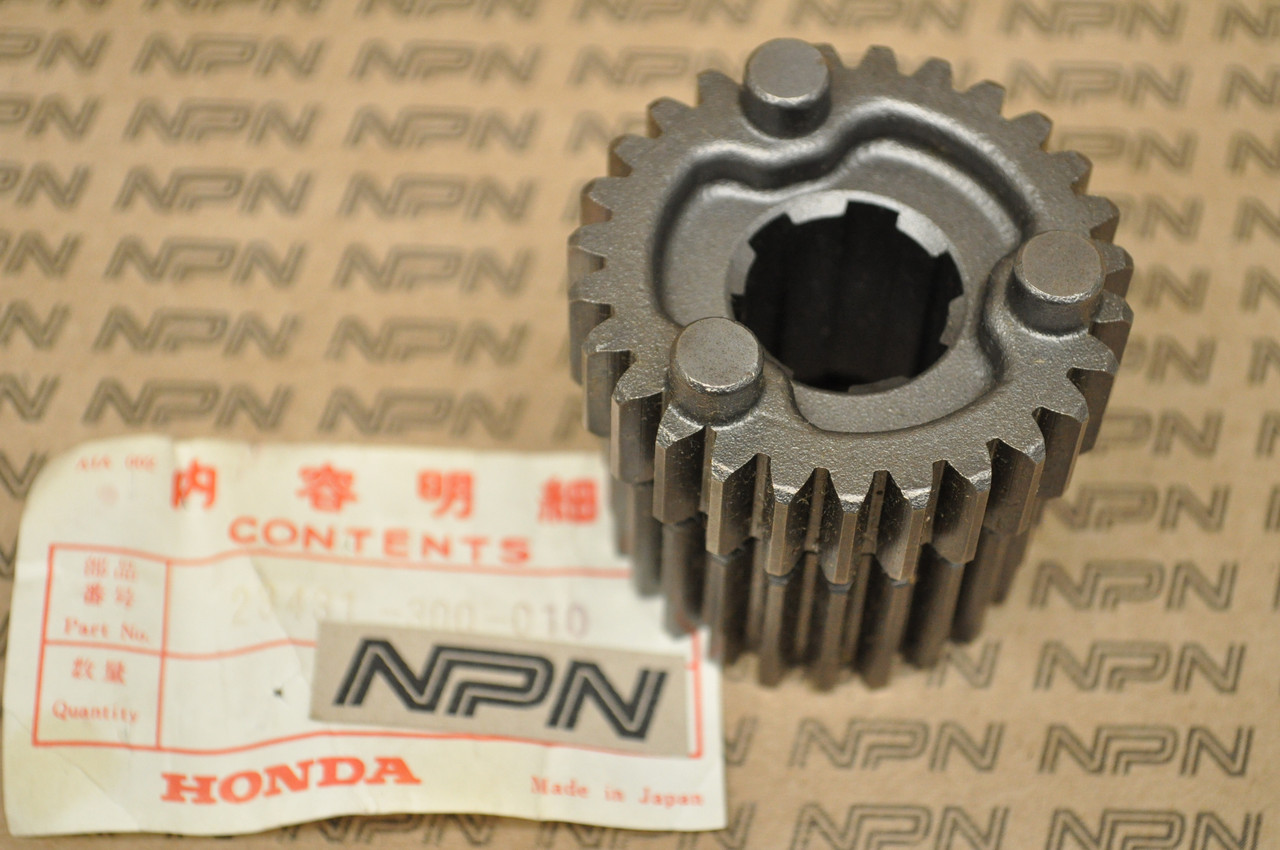 NOS Honda CB750 K0-1976 Main Shaft Second & Third Gear 24T/27T 23431-300-010