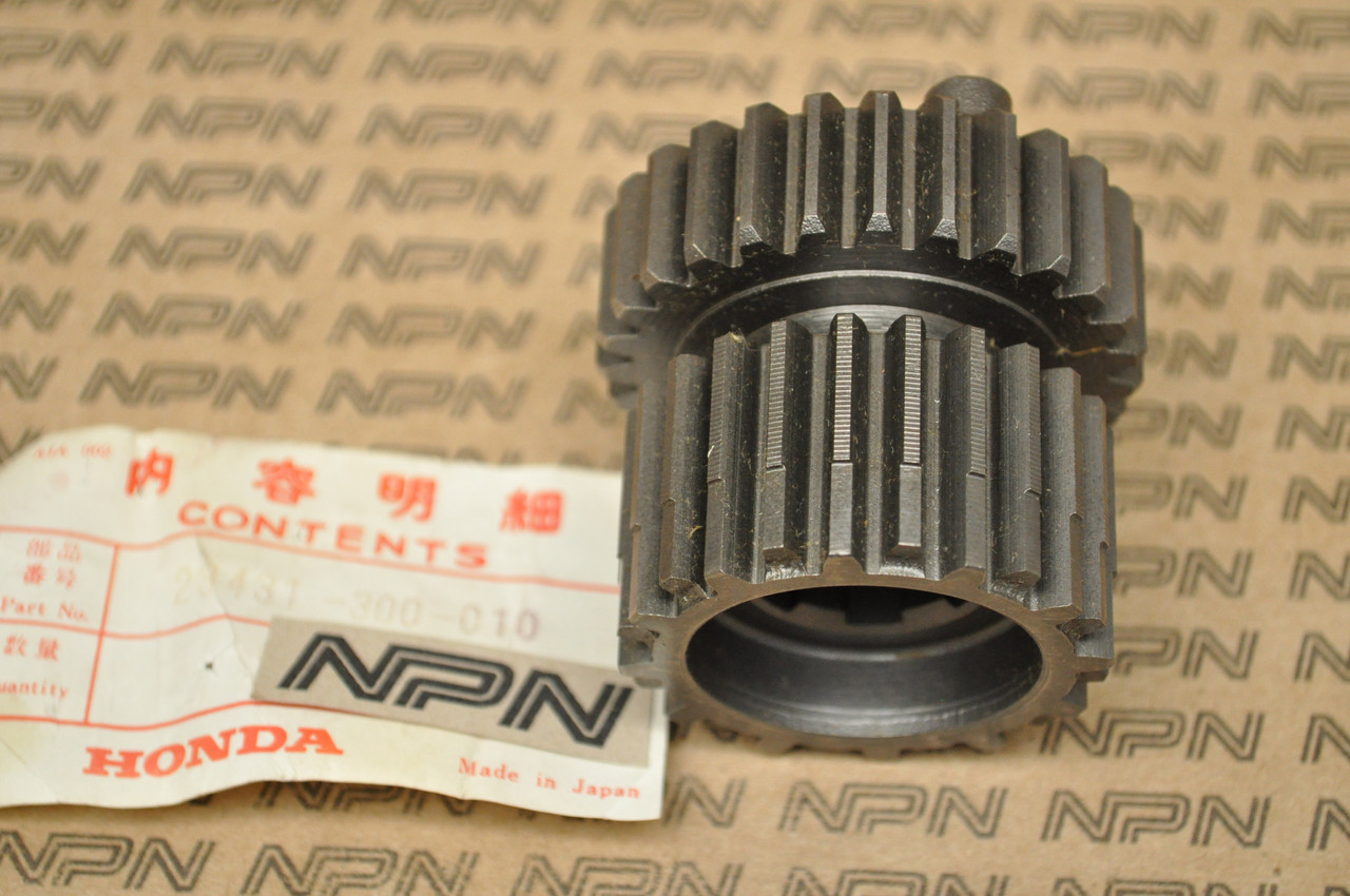 NOS Honda CB750 K0-1976 Main Shaft Second & Third Gear 24T/27T 23431-300-010