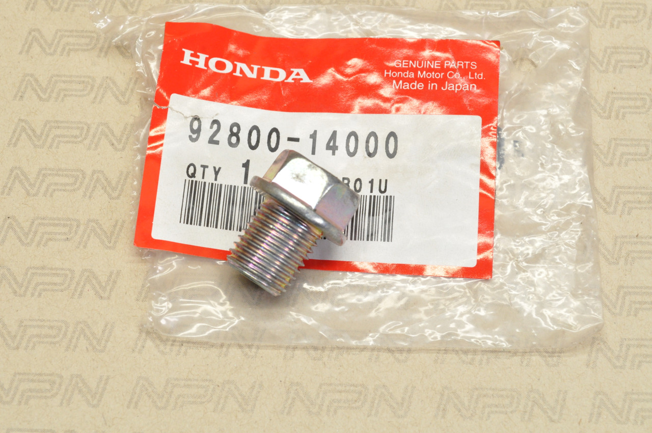 NOS Honda CB450 CB750 CB900 CM400 GL1200 VT1100 XL600 Drain Bolt Plug 92800-14000