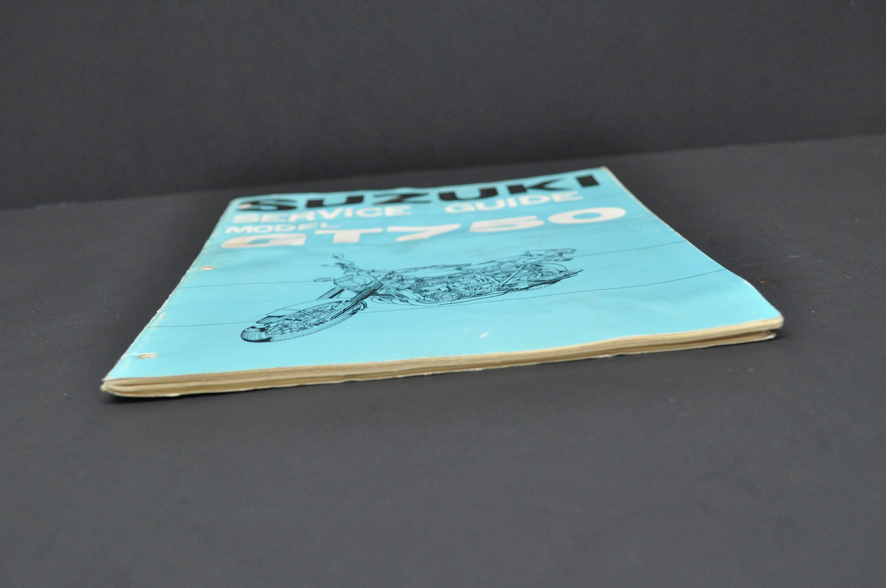 Vintage 1972 Suzuki GT750 Motorcycle Service Guide Shop Service Manual
