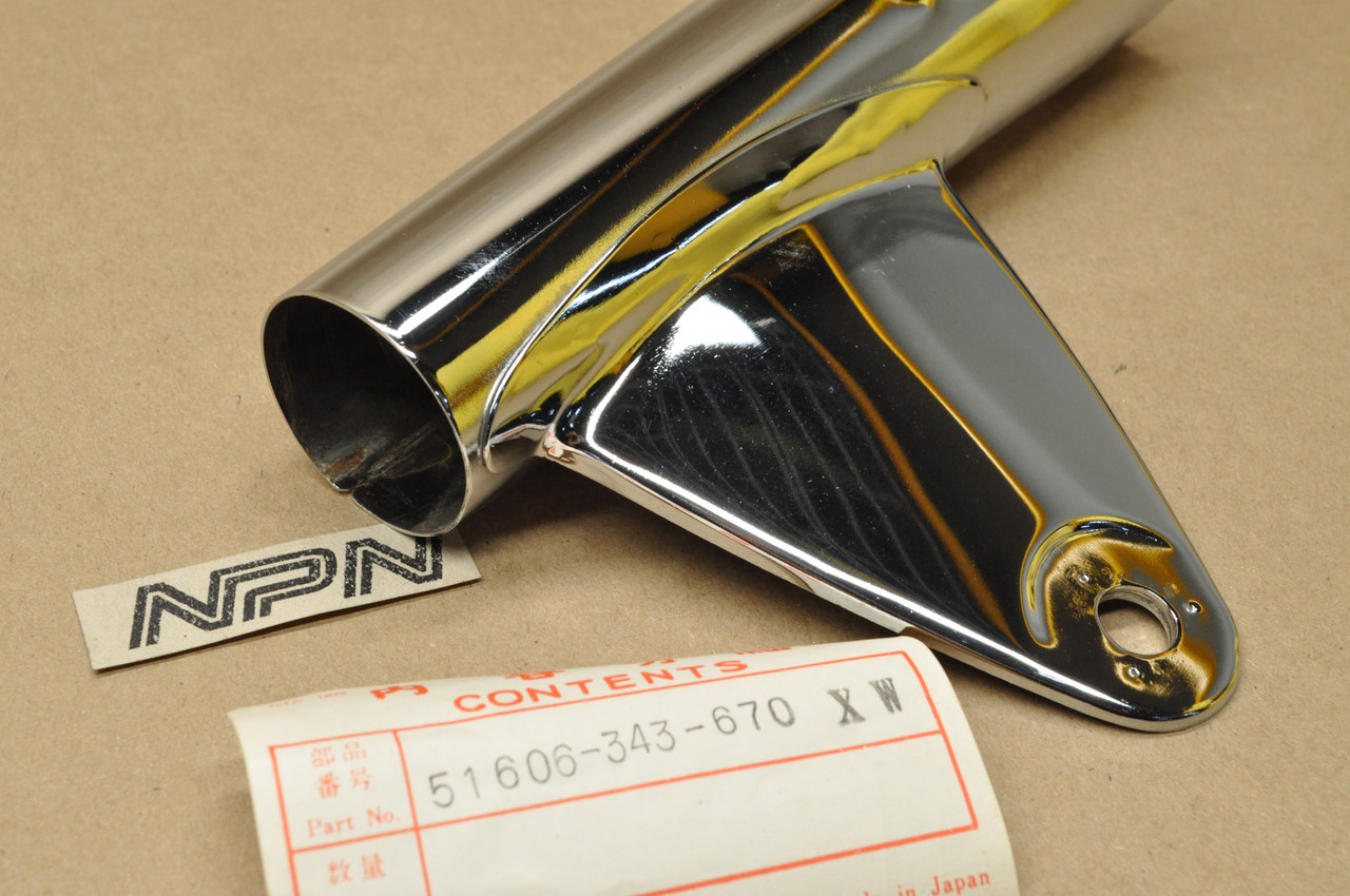 NOS Honda CL175 K6 Chrome Left Fork Ear Head Light Stay Bracket 51606-343-670 XW