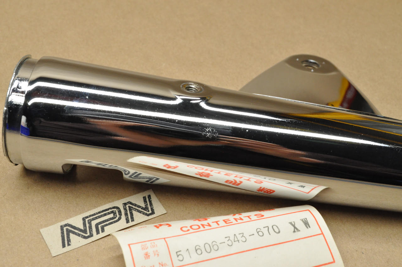NOS Honda CL175 K6 Chrome Left Fork Ear Head Light Stay Bracket 51606-343-670 XW