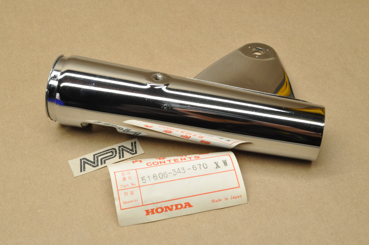 NOS Honda CL175 K6 Chrome Left Fork Ear Head Light Stay Bracket 51606-343-670 XW