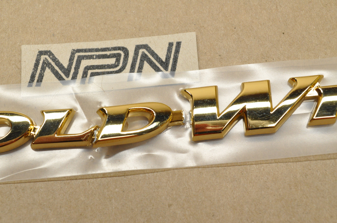 NOS Honda 1998-2000 GL1500 Gold Wing Side Cover Badge Emblem B 83606-MAM-A81