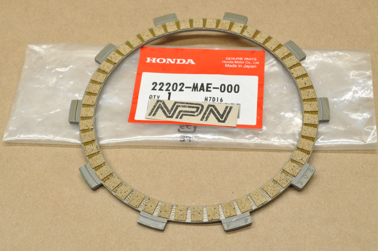 NOS Honda CB900 CBR600 CBR900 VT600 VT750 Clutch Friction Disk B 22202-MAE-000