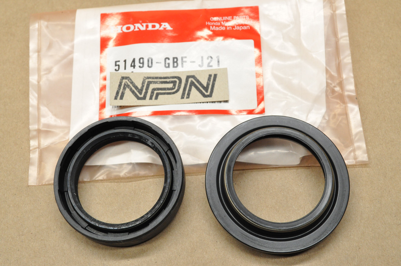 NOS Honda CR80 R CR80RB CR85 R CR85RB CRF150 Front Fork Seal Set 51490-GBF-J21