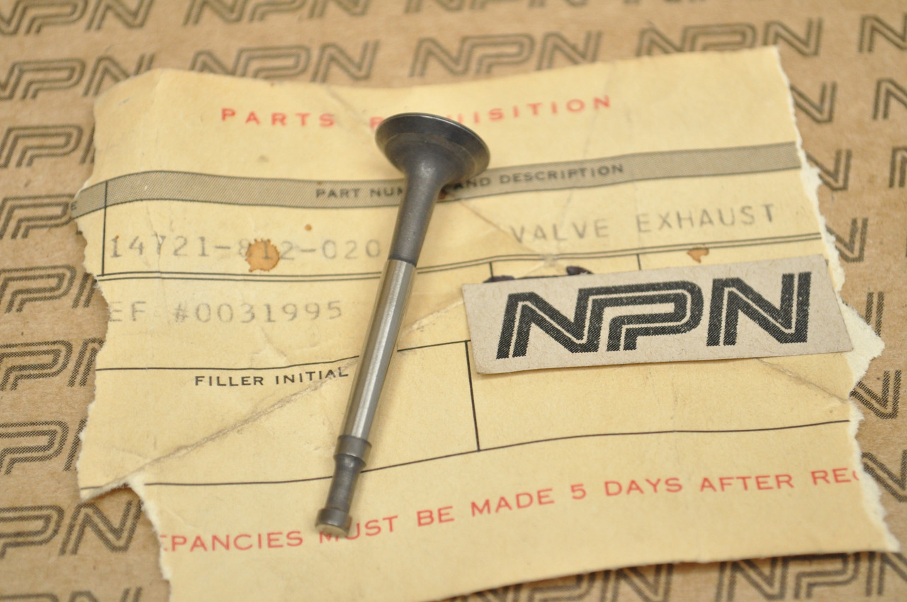 NOS Honda E300 K0-K3 EM400 K0-K1 ER400 Generator Exhaust Valve 14721-812-020