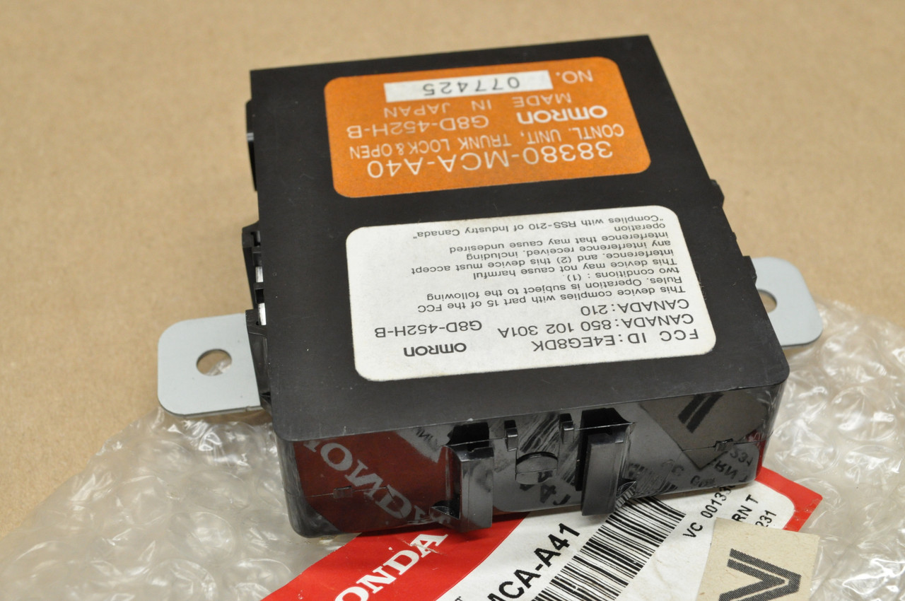 NEW OEM Honda GL1800 Gold Wing Trunk Lock & Open Control Box Unit 38380-MCA-A41