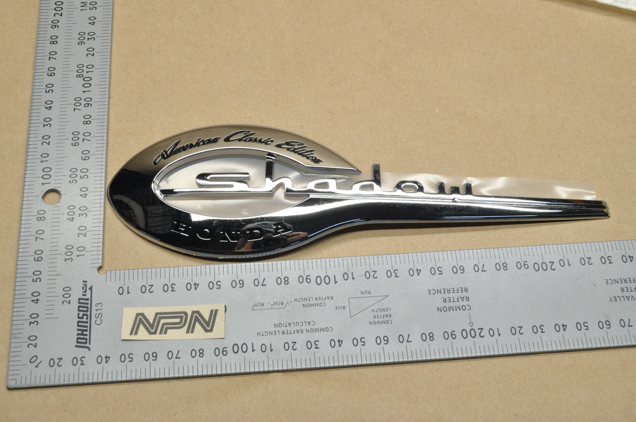 NEW OEM Honda VT750 CD Shadow Gas Tank Left Side Emblem Badge 17532-MBA-300 ZA