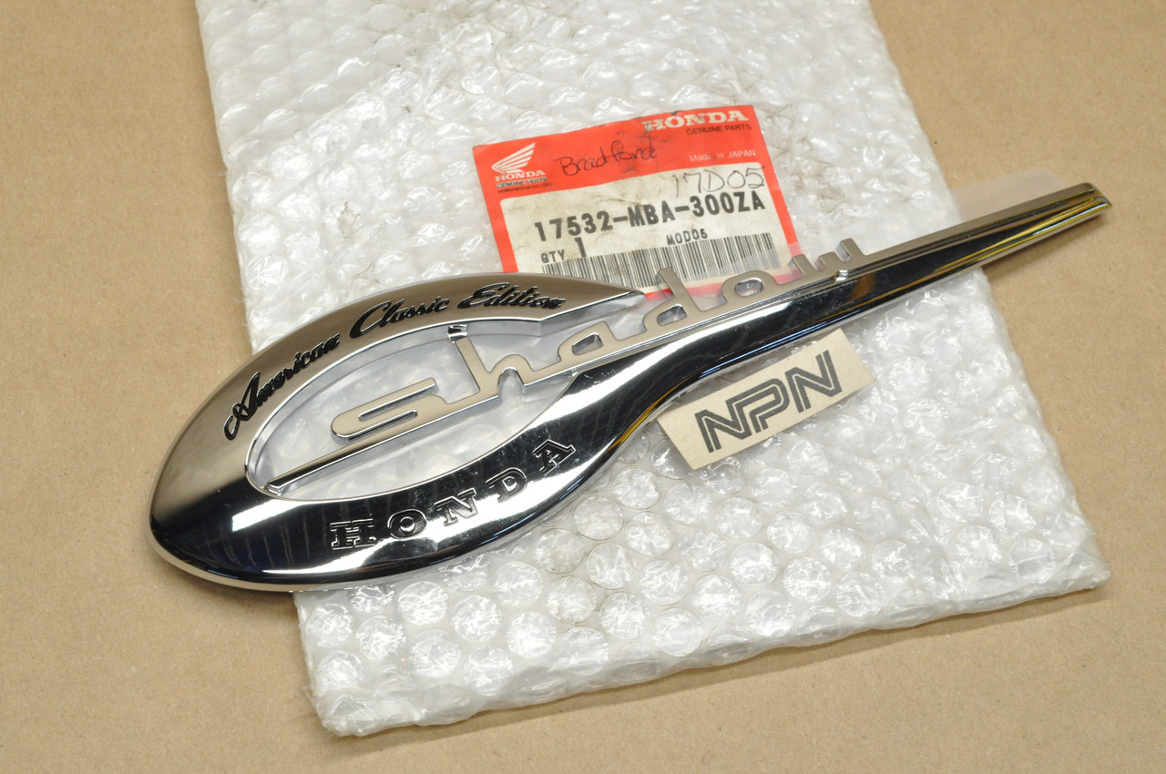 NEW OEM Honda VT750 CD Shadow Gas Tank Left Side Emblem Badge 17532-MBA-300 ZA