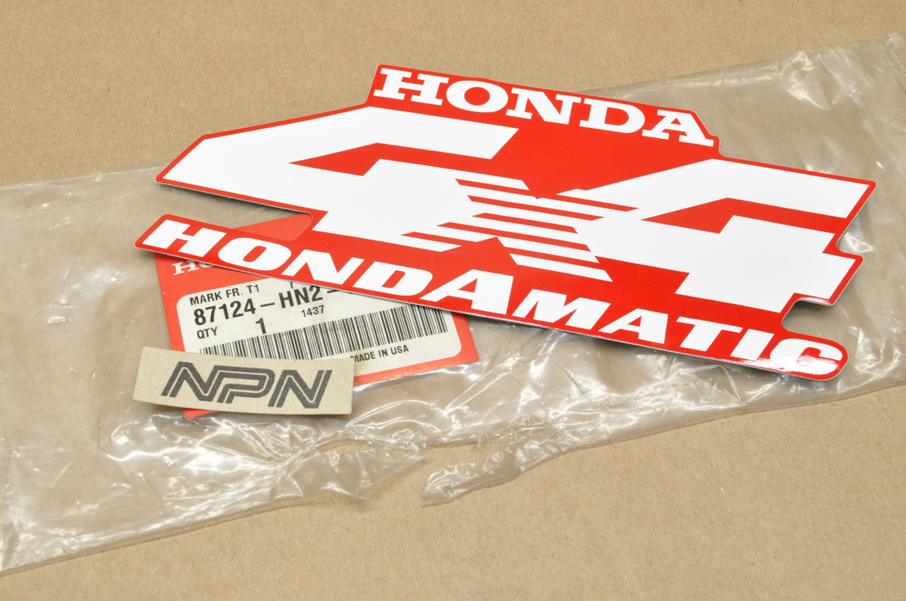 NEW OEM Honda TRX500 FA TRX500FG Fourtrax Fender Emblem Decal 87124-HN2-680 ZA