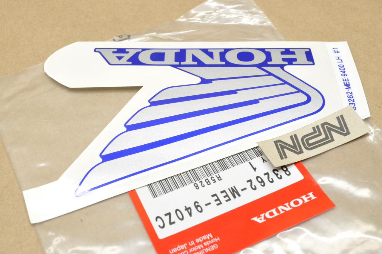 NEW OEM Honda 2004 CBR600 RR Shelter Left Logo Emblem Decal 83262-MEE-940 ZC