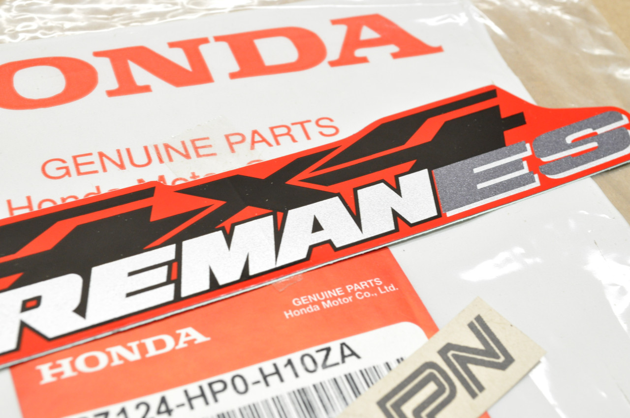 NEW OEM Honda TRX500 FE Foreman ES Front Fender Emblem Decal 87124-HP0-H10 ZA