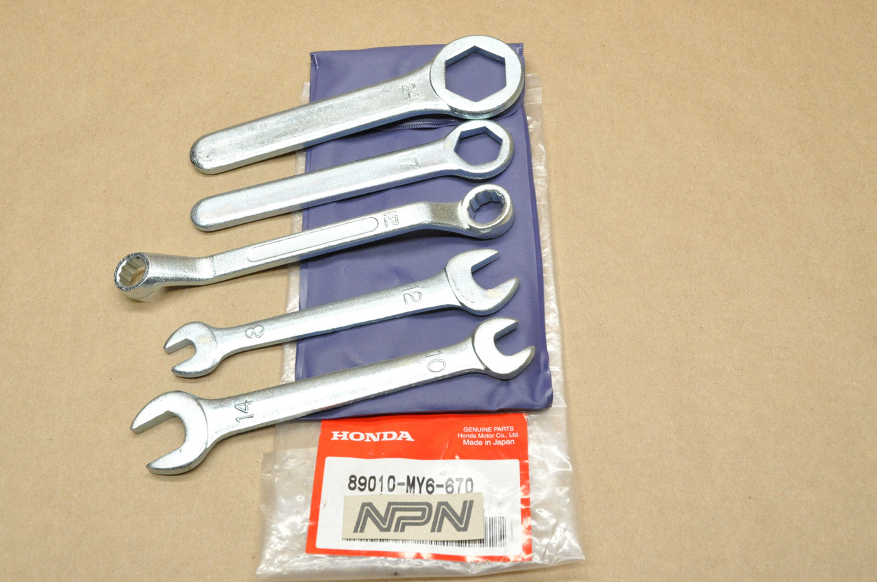 NOS Honda XR650 L Tool Kit Wrench Plier Screwdriver w/ Pouch Bag 89010-MY6-670
