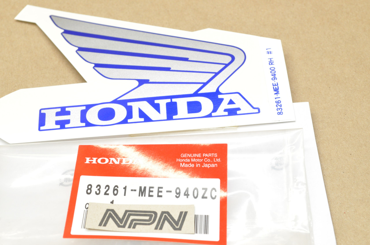 NEW OEM Honda 2004 CBR600 RR Shelter Right Logo Emblem Decal 83261-MEE-940 ZC