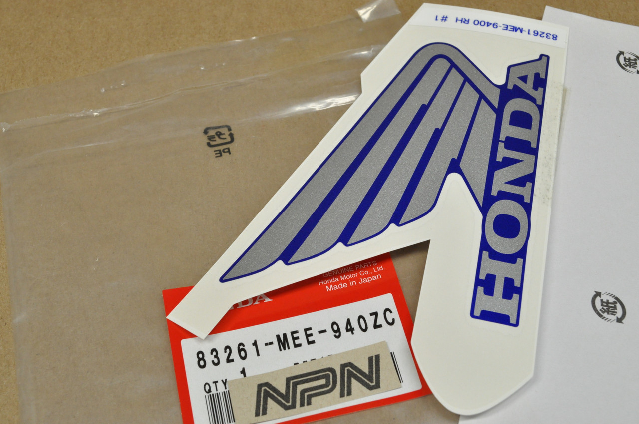 NEW OEM Honda 2004 CBR600 RR Shelter Right Logo Emblem Decal 83261-MEE-940 ZC