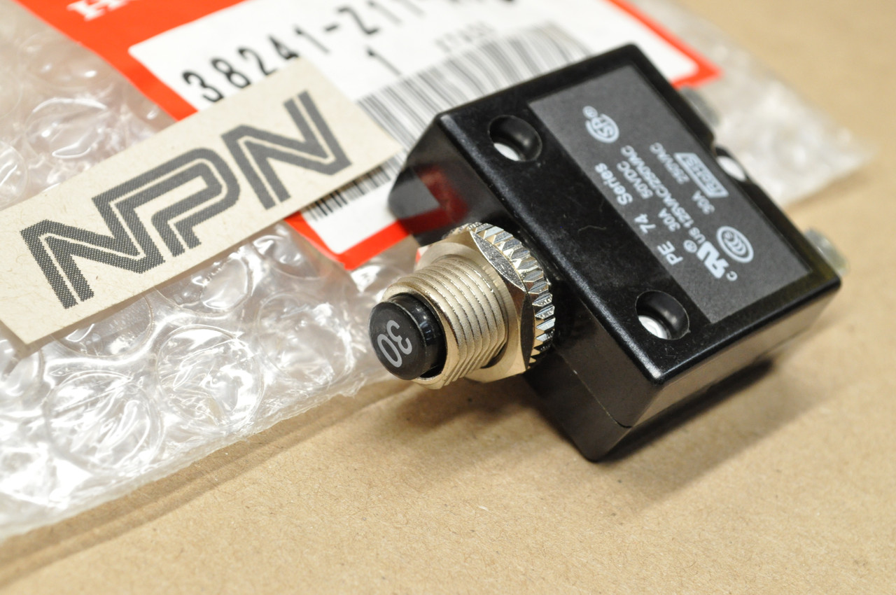 NOS Honda EB5000 EM5000 EM5000 EU2000 EU7000 Circuit Protector 30A 38241-Z11-A31