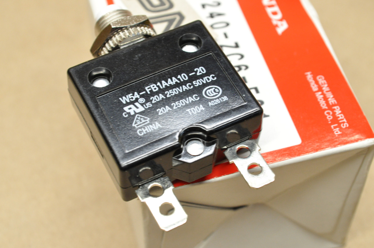 NOS Honda EB3500 EG5000 EM3500 EU3000 EX4500 Circuit Protector 20A 38240-ZC6-E31