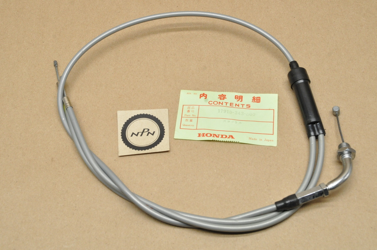 NOS Honda CL175 K6-K7 CL200 Throttle Cable 17910-343-000