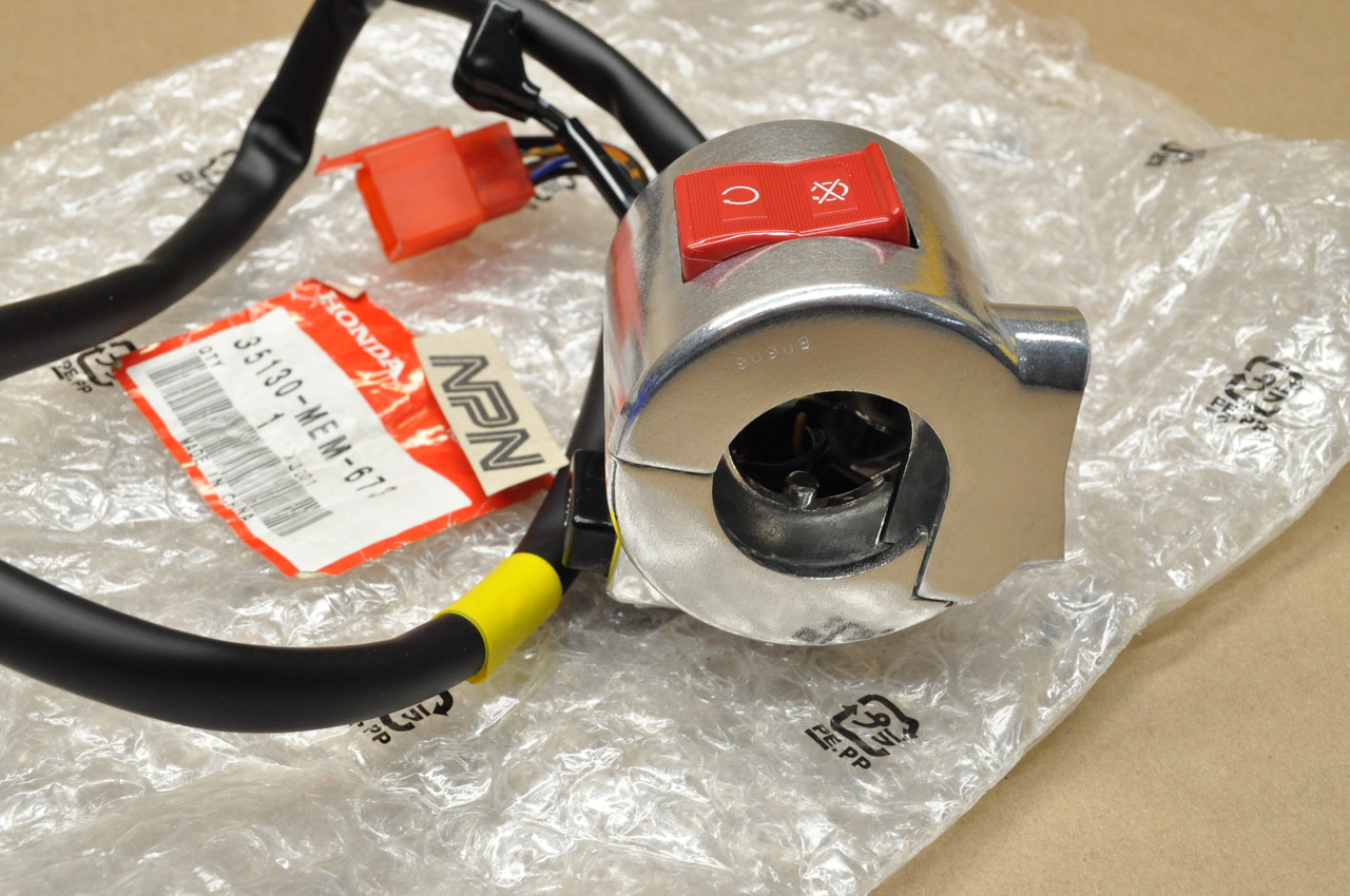 NEW OEM Honda 2004-09 VTX1300 Right Start Run Off Stop Kill Switch 35130-MEM-673