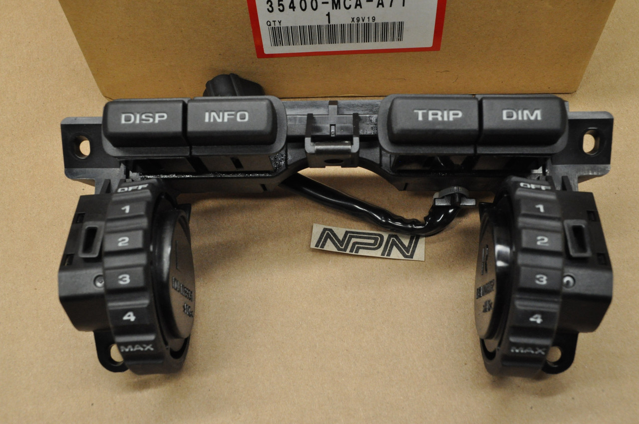 NEW OEM Honda 2006-17 GL1800 Gold Wing Meter & Heater Switch 35400-MCA-A71