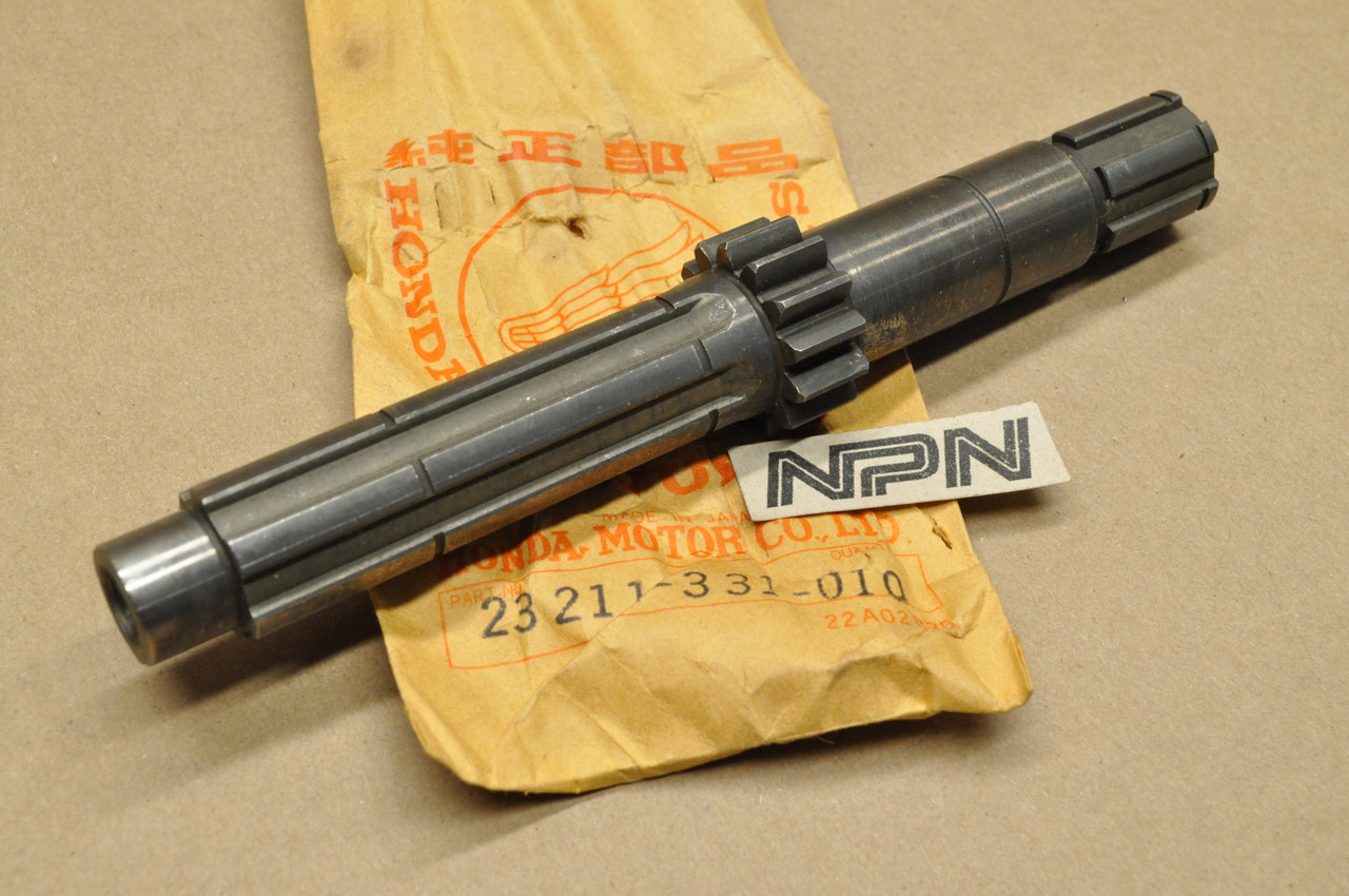 NOS Honda SL100 K1-K3 SL125 K0-K2 XL100 Transmission Main Shaft 23211-331-010