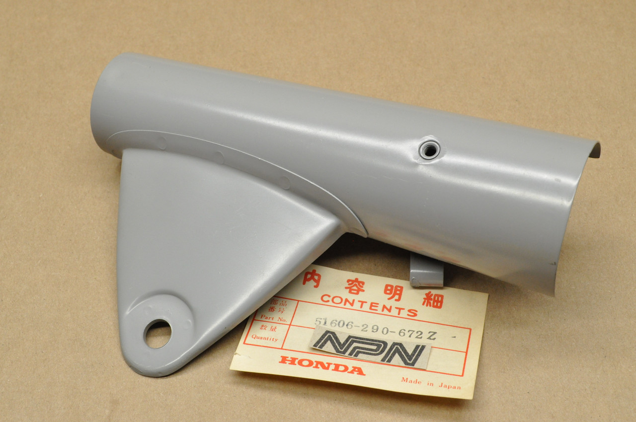 NOS Honda CL350 K1 Left Fork Ear Head Light Stay Cover Bracket 51606-290-672 Z