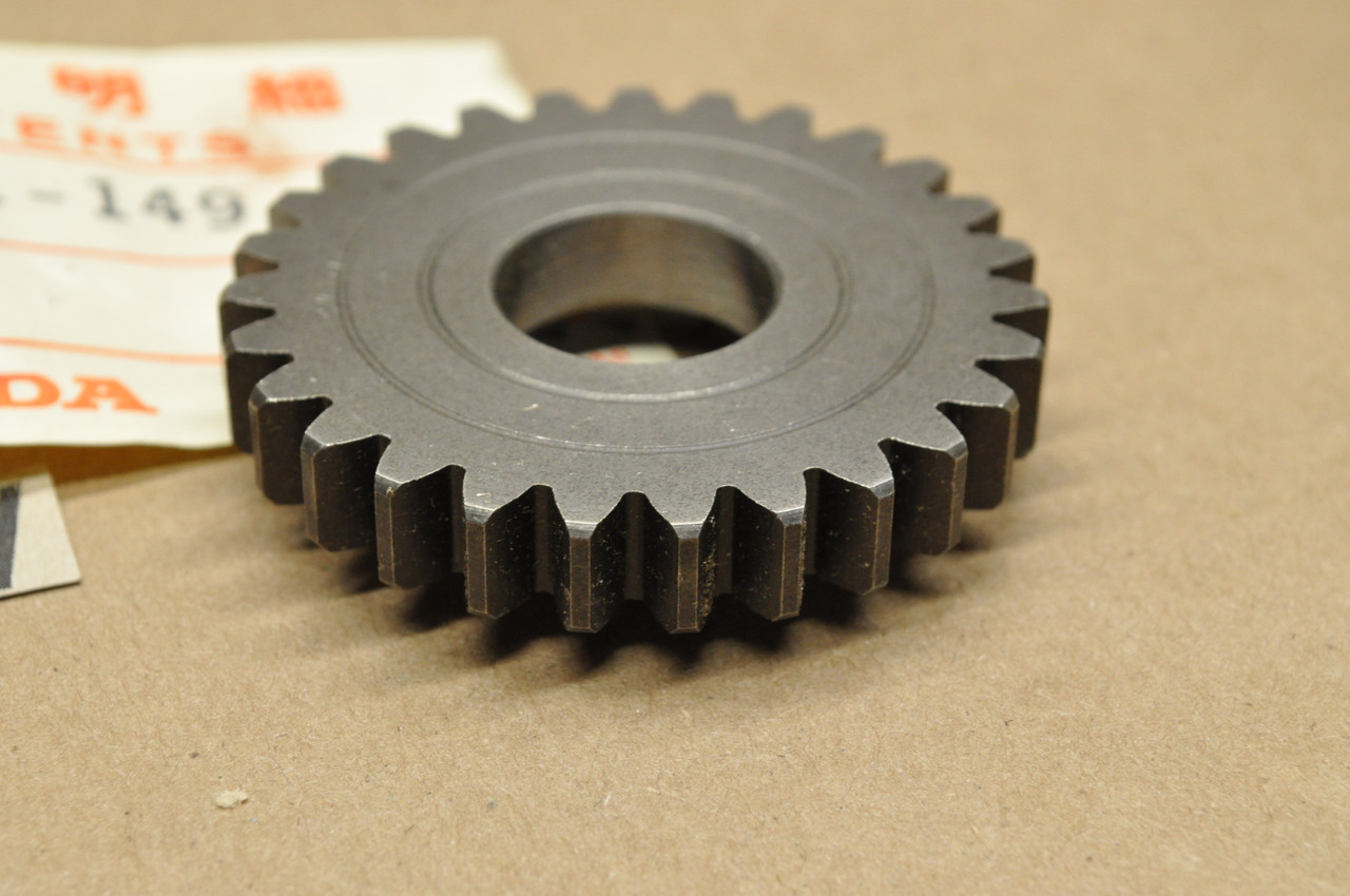 NOS Honda 1977-79 XL75 XR75 XR80 Kick Starter Pinion Gear 27T 28211-149-000