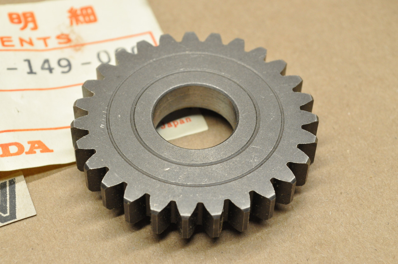 NOS Honda 1977-79 XL75 XR75 XR80 Kick Starter Pinion Gear 27T 28211-149-000