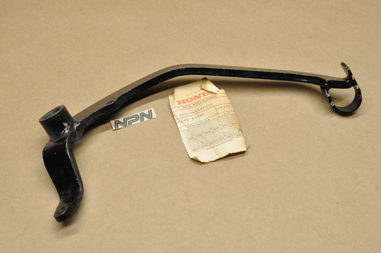 NOS Honda 1977-78 XR75 1979 XR80 Rear Brake Pedal Lever Arm  46500-153-000