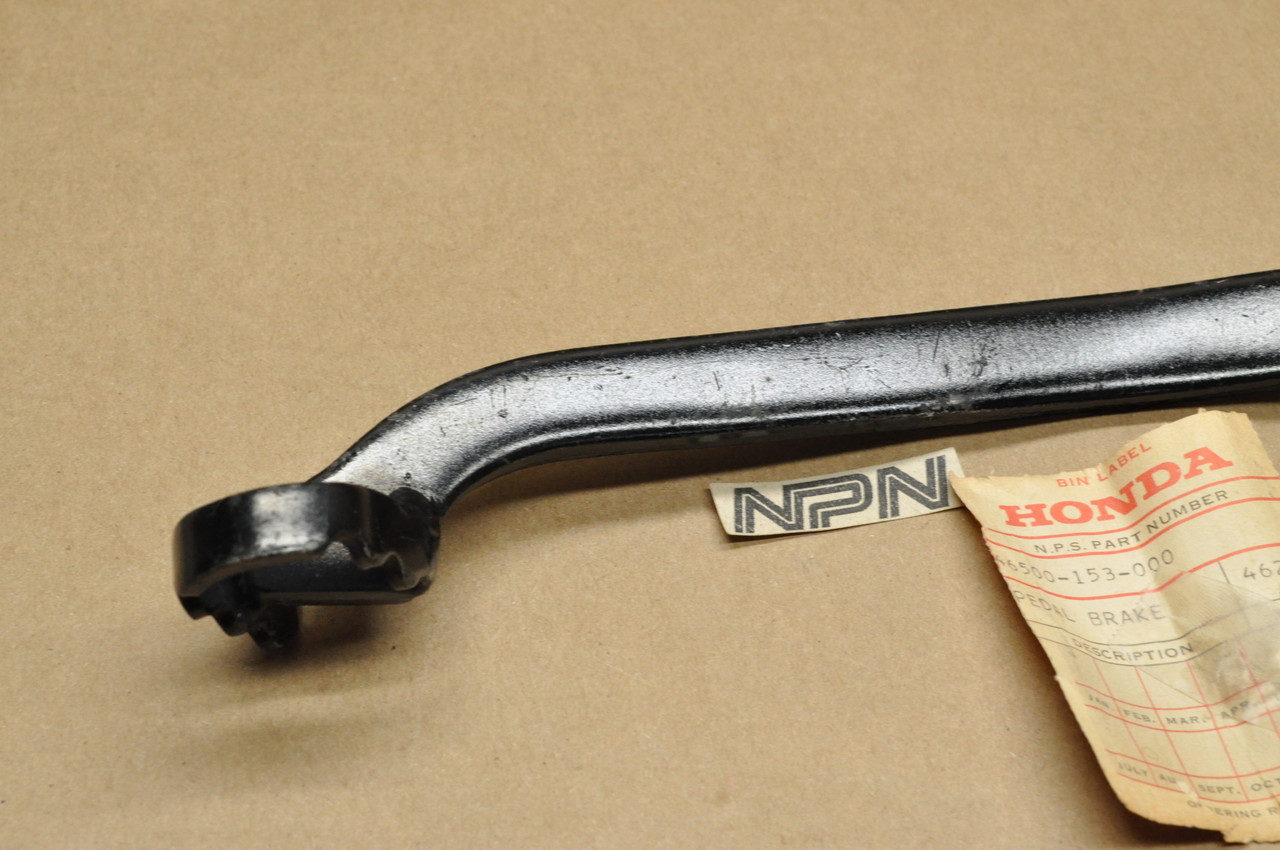 NOS Honda 1977-78 XR75 1979 XR80 Rear Brake Pedal Lever Arm  46500-153-000