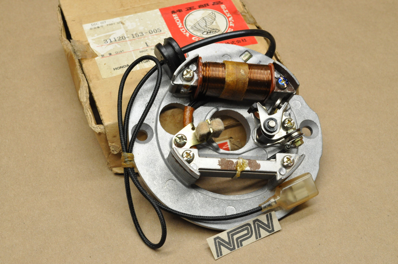 NOS Honda 1977-78 XR75 1979-84 XR80 1985-91 XR80R Stator Magneto 31120-153-005