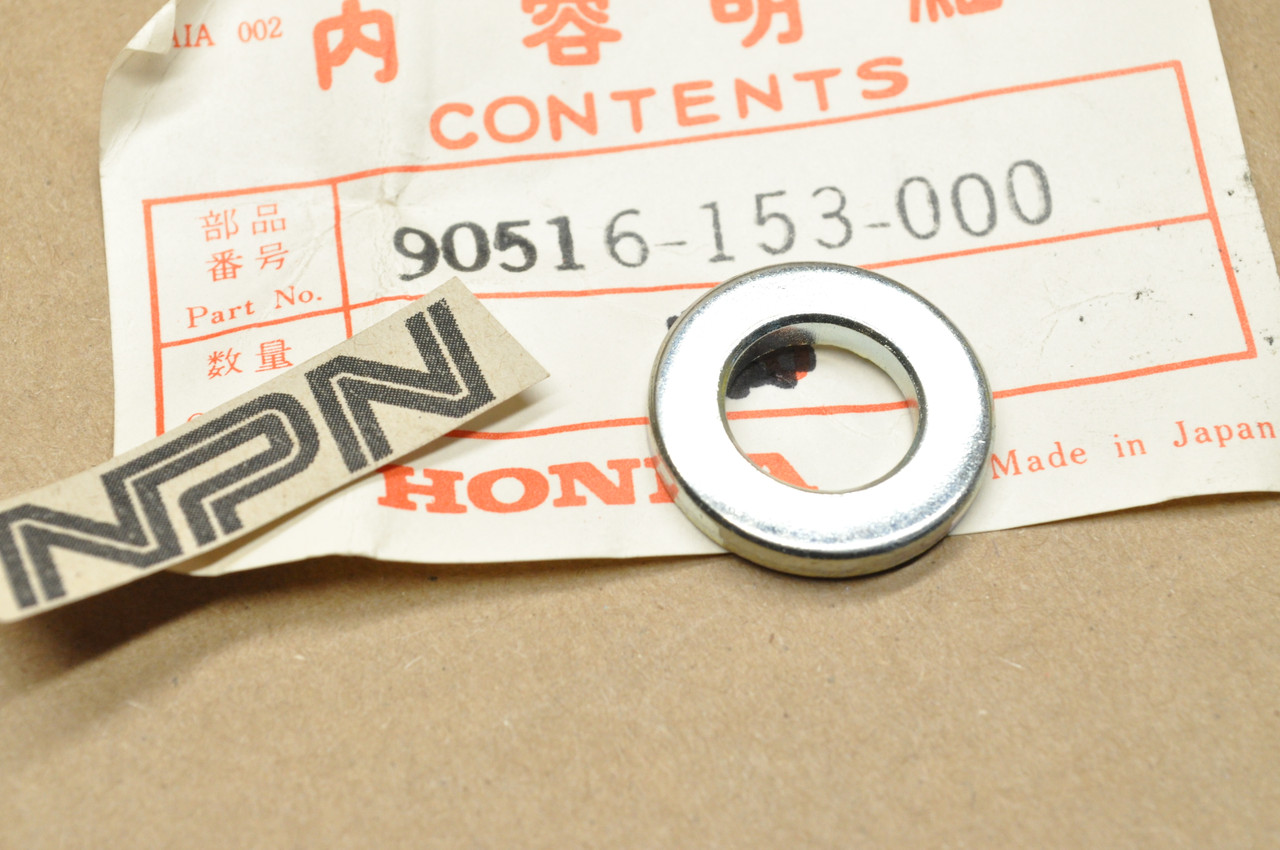 NOS Honda CT110 XL80 S XR75 XR80 Front Fork Bolt Chrome Washer 90516-153-000