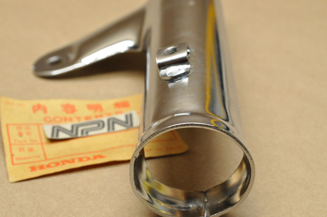 NOS Honda SL100 K0-K1 Chrome Left Fork Ear Head Light Stay Bracket 61312-110-670
