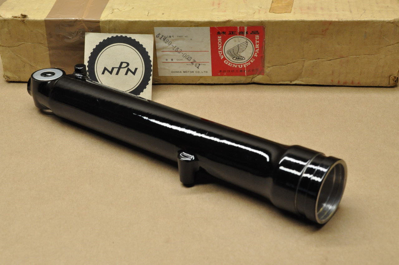 NOS Honda 1977 XR75 Black Right Fork Lower Case Pipe Tube Leg 51420-153-003 ZA