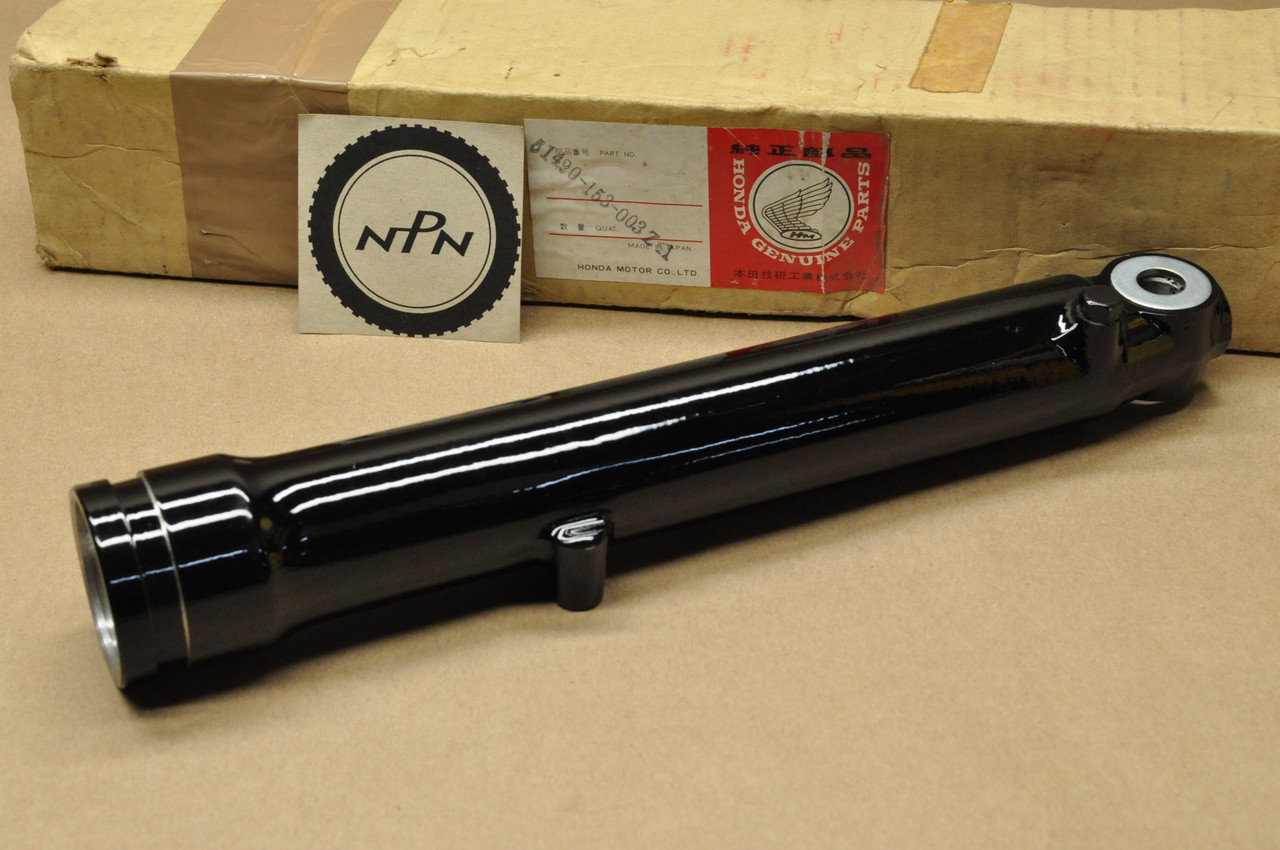 NOS Honda 1977 XR75 Black Right Fork Lower Case Pipe Tube Leg 51420-153-003 ZA
