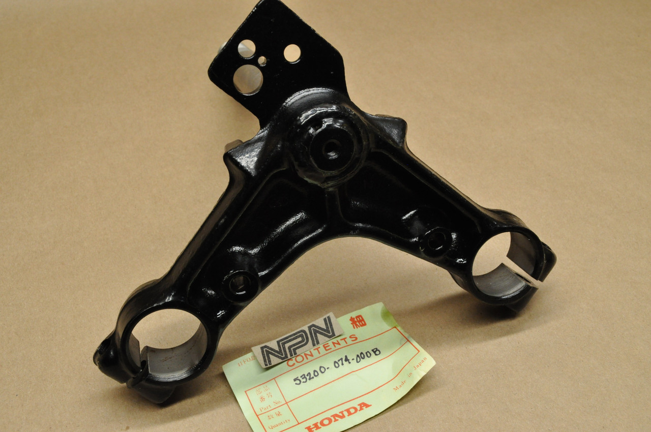 NOS Honda SL100 SL125 XL100 Fork Steering Stem Triple Tree Clamp 53200-074-000 B