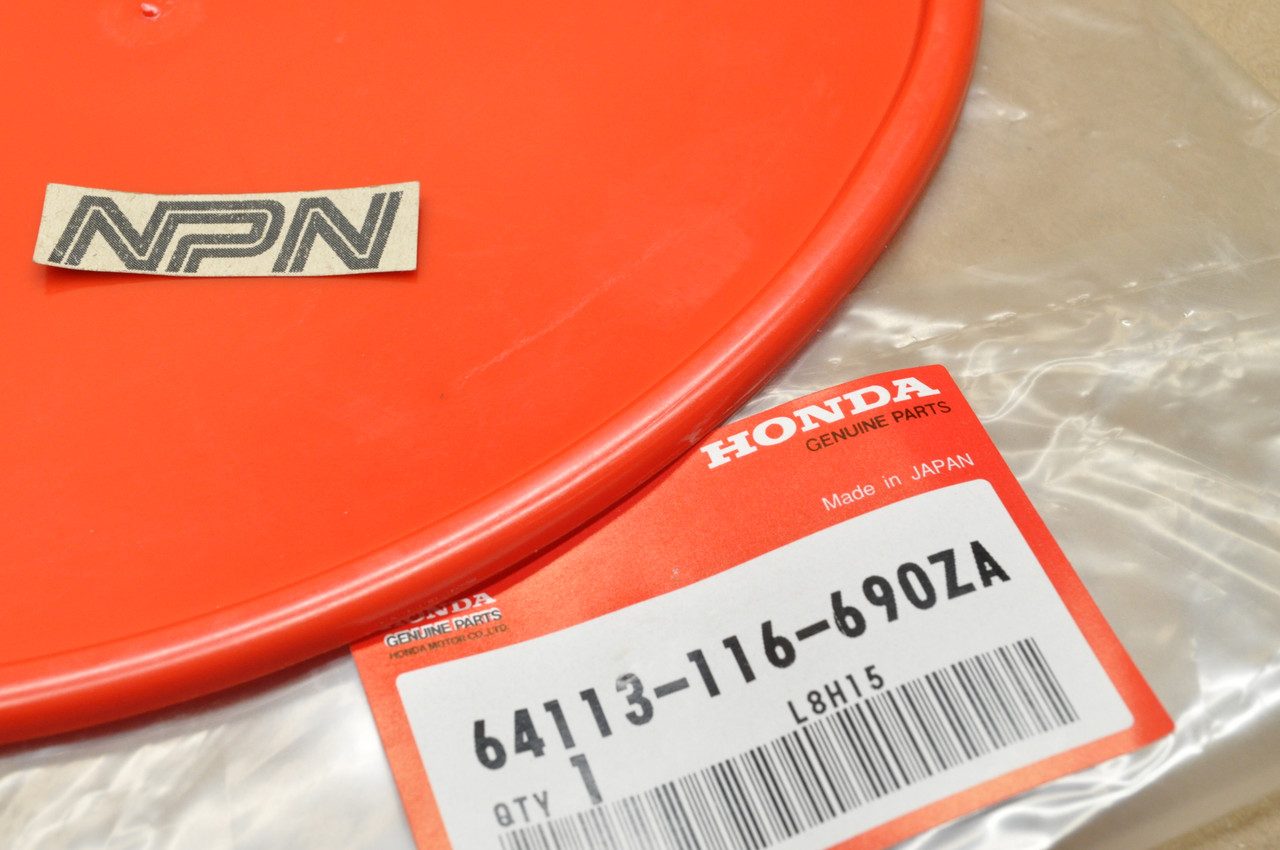 NOS Honda 1978 XR75 79-81 Z50 R Tahitian Red Front Number Plate 64113-116-690 ZA