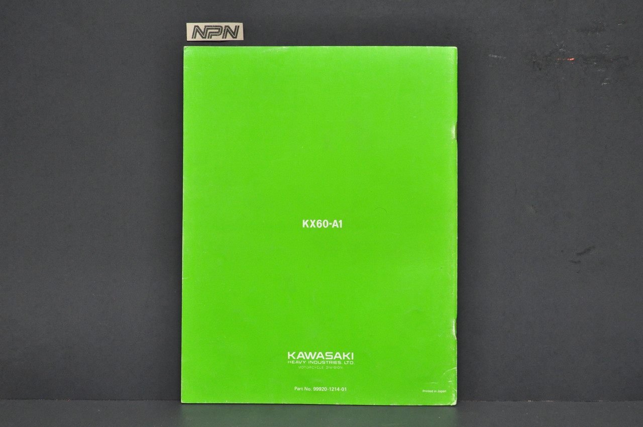 Vintage 1983 Kawasaki KX60 Motorcycle Shop Service Owners Manual