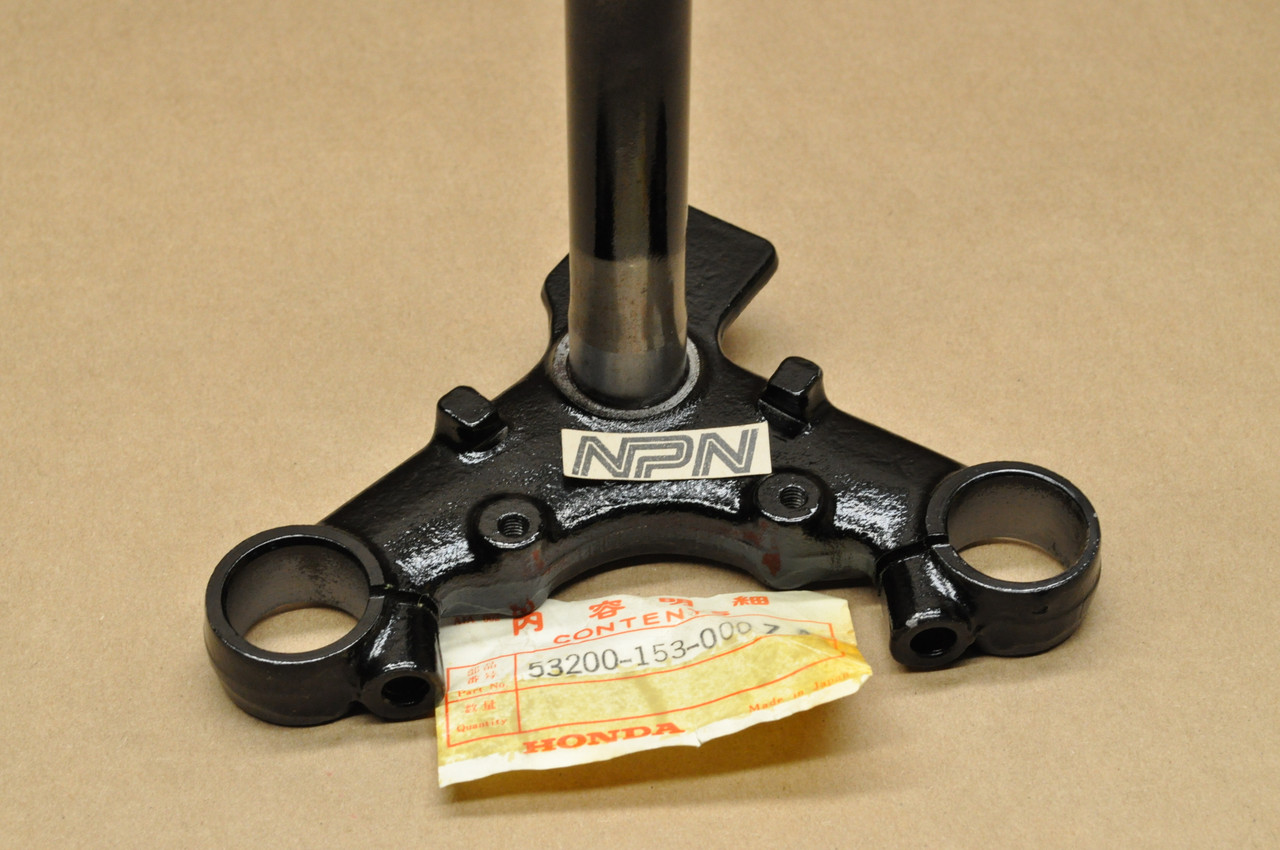 NOS Honda 1977-78 XR75 Fork Steering Stem Triple Tree Clamp 53200-153-000 ZA