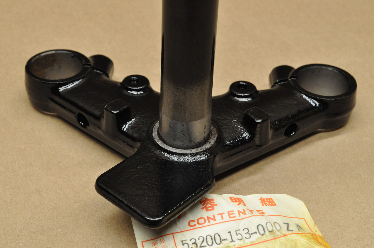 NOS Honda 1977-78 XR75 Fork Steering Stem Triple Tree Clamp 53200-153-000 ZA