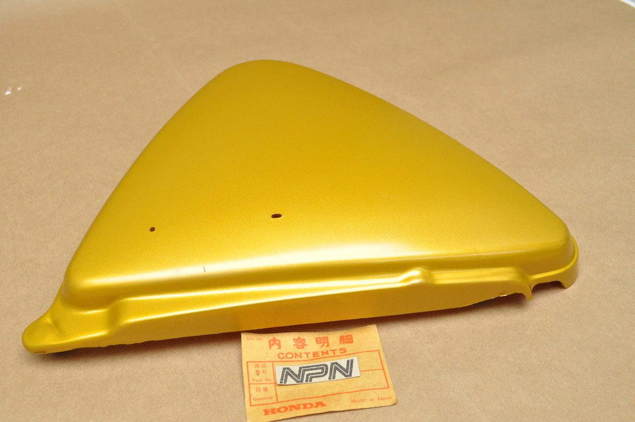 NOS Honda SL125 Poppy Yellow Metallic Left Side Cover Panel 83640-110-770 FS