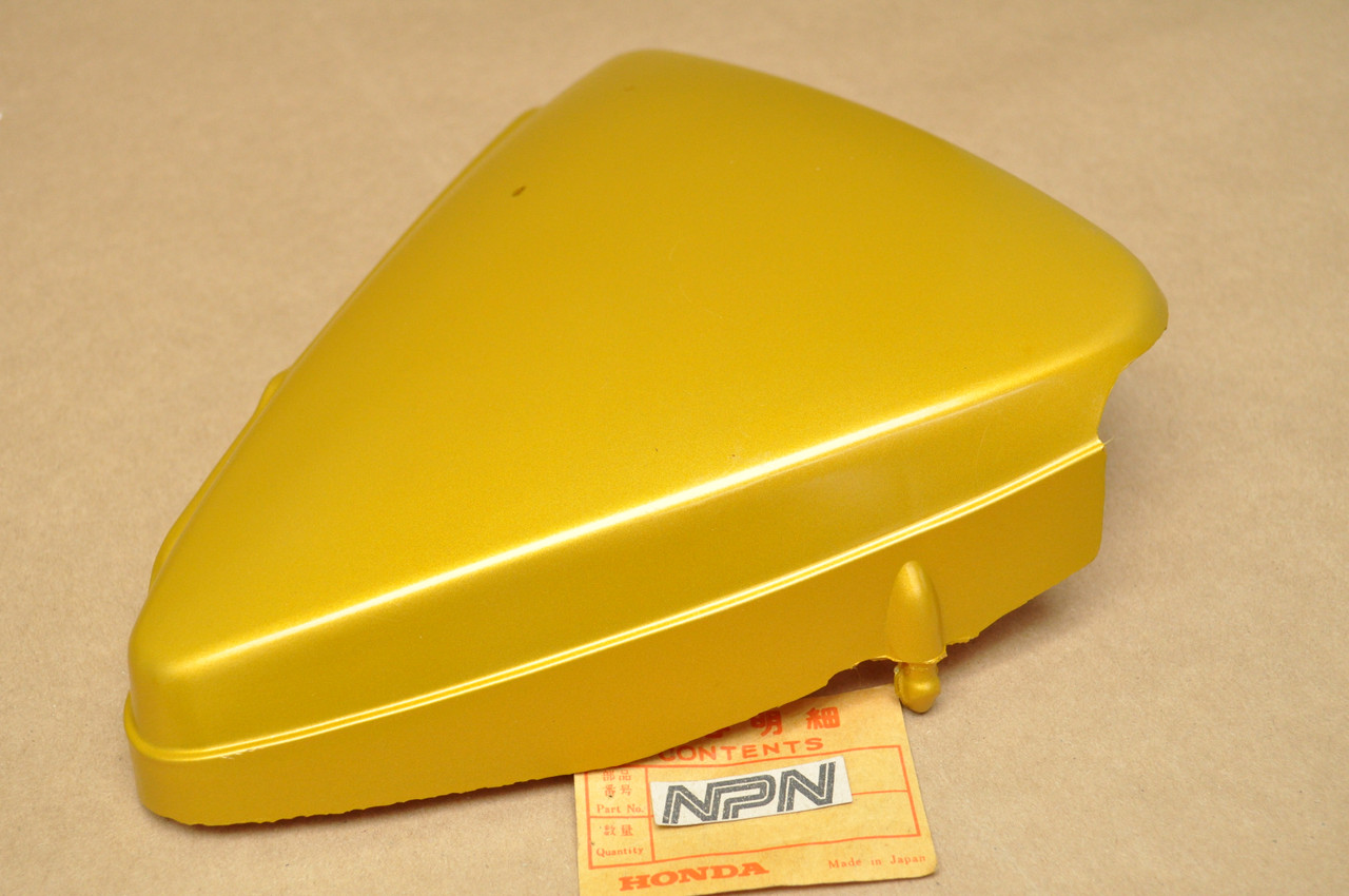 NOS Honda SL125 Poppy Yellow Metallic Left Side Cover Panel 83640-110-770 FS