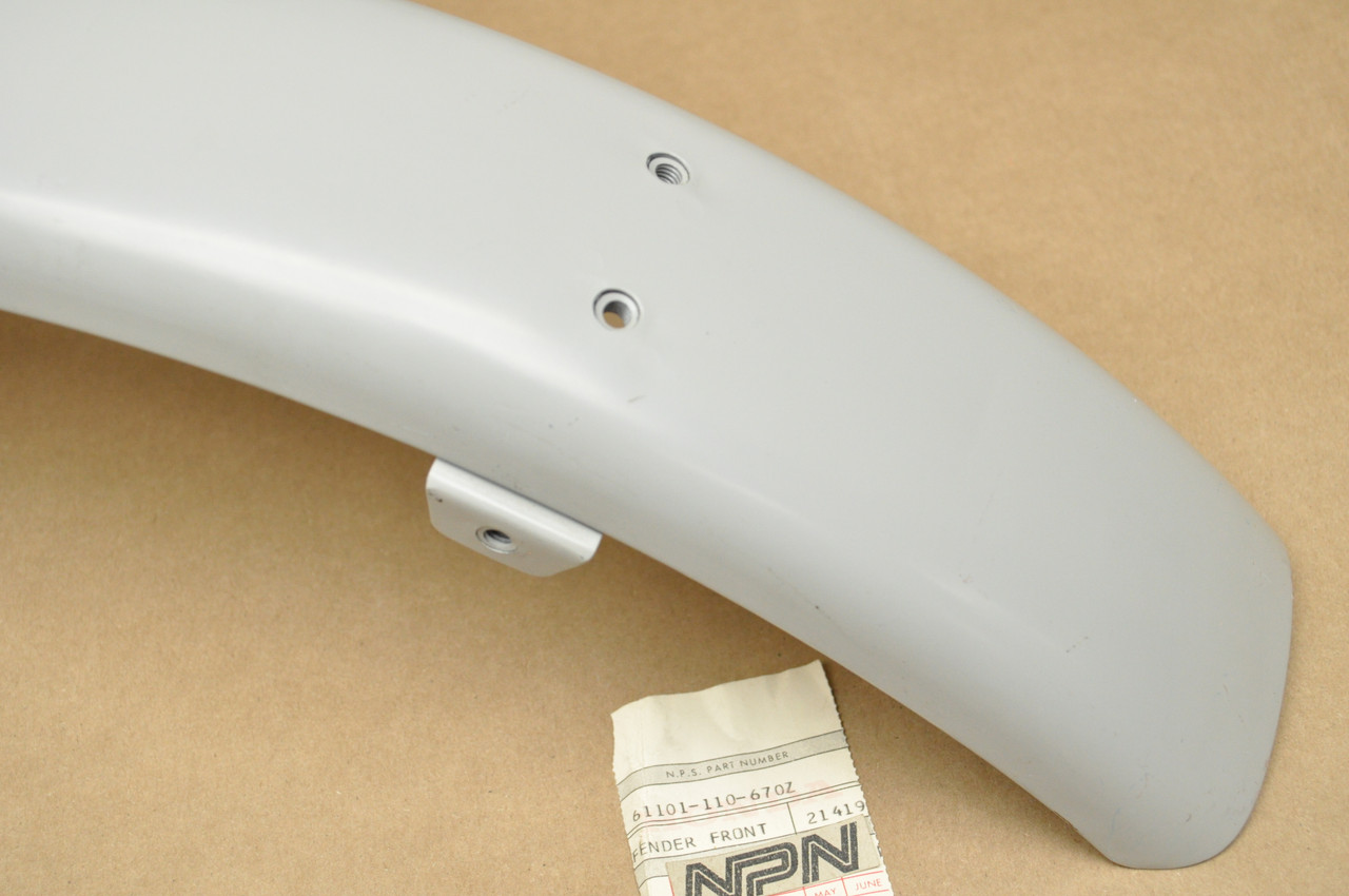 NOS Honda SL100 K0-K2 XL100 K0 Front Fender Mud Guard in Primer 61101-110-670 Z