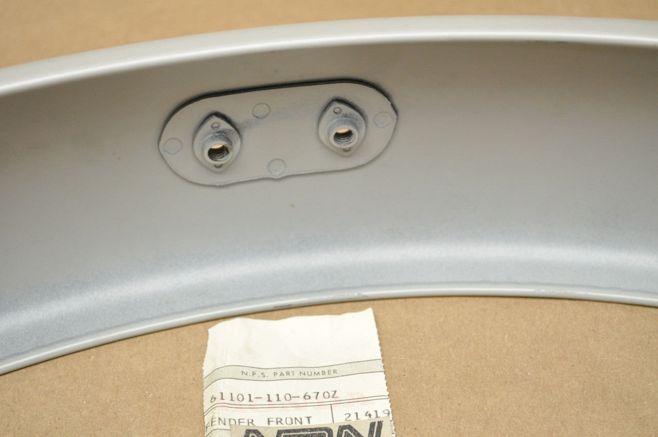 NOS Honda SL100 K0-K2 XL100 K0 Front Fender Mud Guard in Primer 61101-110-670 Z