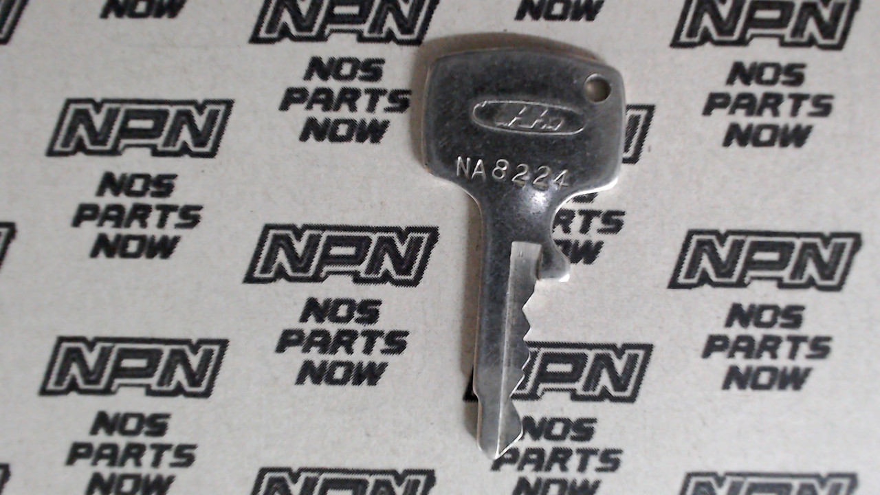 NOS Honda OEM Ignition Switch & Lock Key Ward Cut Single Groove NA8224