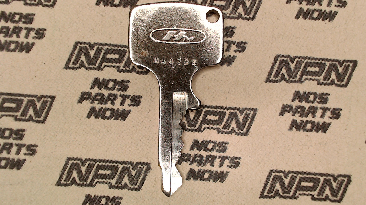 NOS Honda OEM Ignition Switch & Lock Key Ward Cut Single Groove NA8224