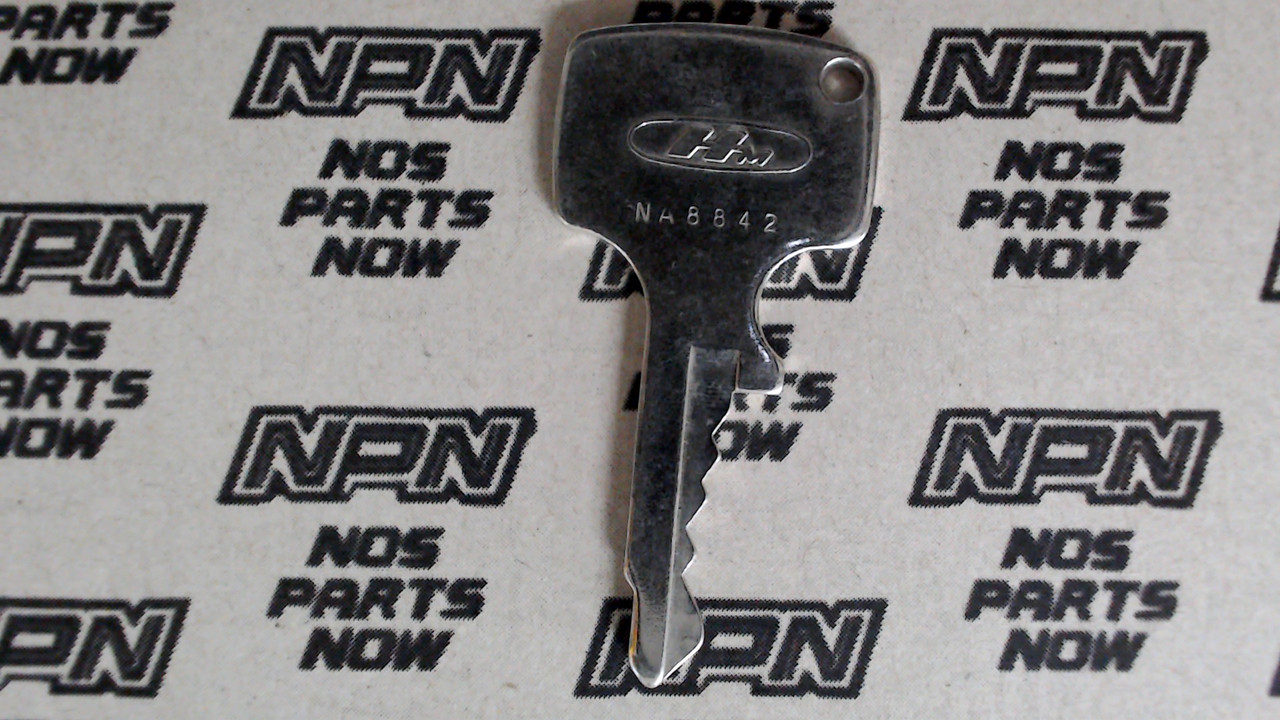 NOS Honda OEM Ignition Switch & Lock Key Ward Cut Single Groove NA8842