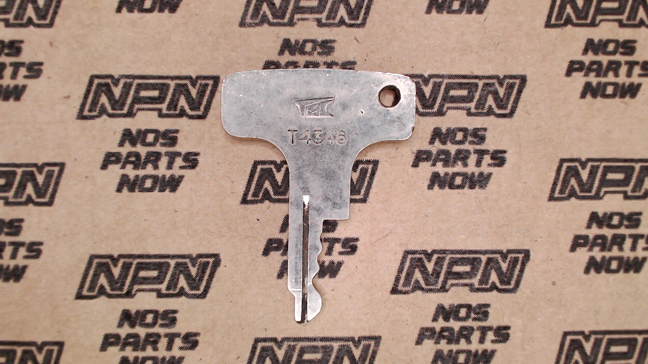 NOS Honda OEM Ignition Switch & Lock Key Ward Cut Single Groove T4346