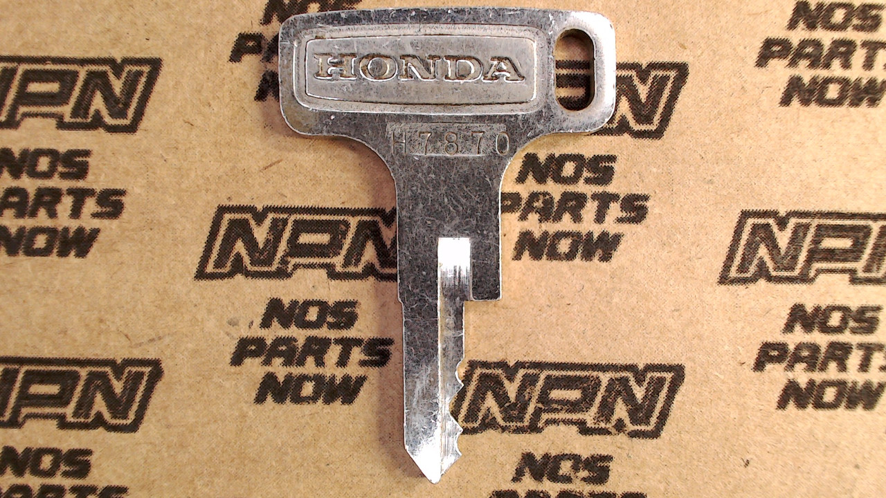 NOS Honda OEM Ignition Switch & Lock Key Single Groove H7870